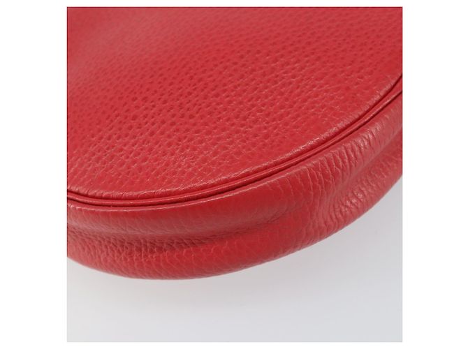 Christian Dior Schultertasche aus Leder Rot Gold Auth 161188 Golden - Ansicht 14