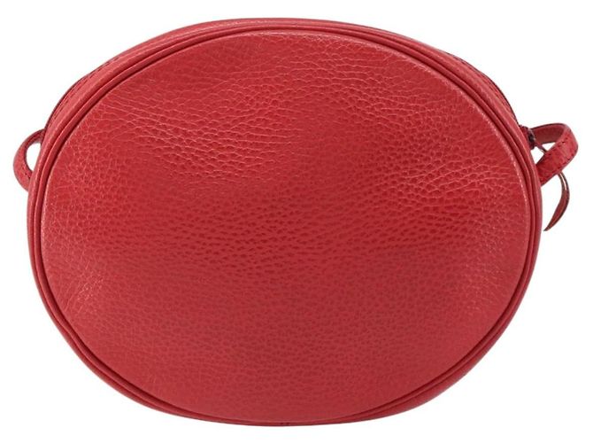 Christian Dior Schultertasche aus Leder Rot Gold Auth 161188 Golden - Ansicht 2