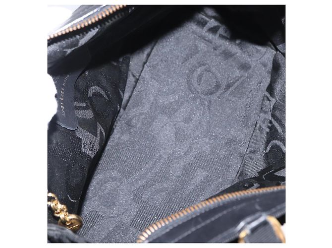 Borsa Vala in tela 2way nera Auth 160689 di Salvatore Ferragamo Nero - vista 11