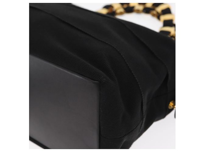 Borsa Vala in tela 2way nera Auth 160689 di Salvatore Ferragamo Nero - vista 14