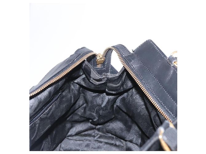 Borsa Vala in tela 2way nera Auth 160689 di Salvatore Ferragamo Nero - vista 17