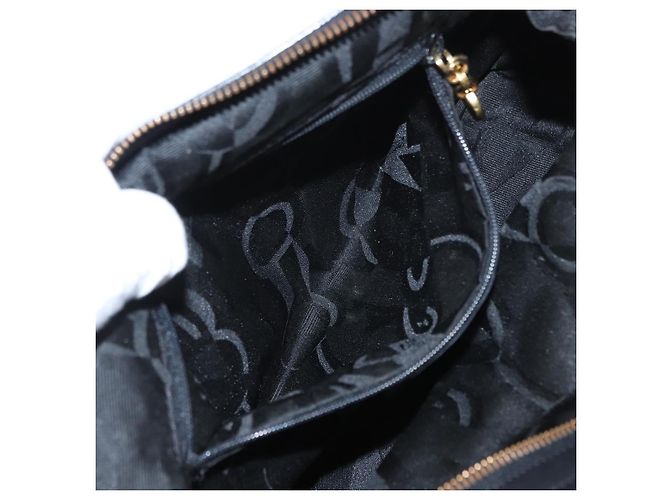 Borsa Vala in tela 2way nera Auth 160689 di Salvatore Ferragamo Nero - vista 20
