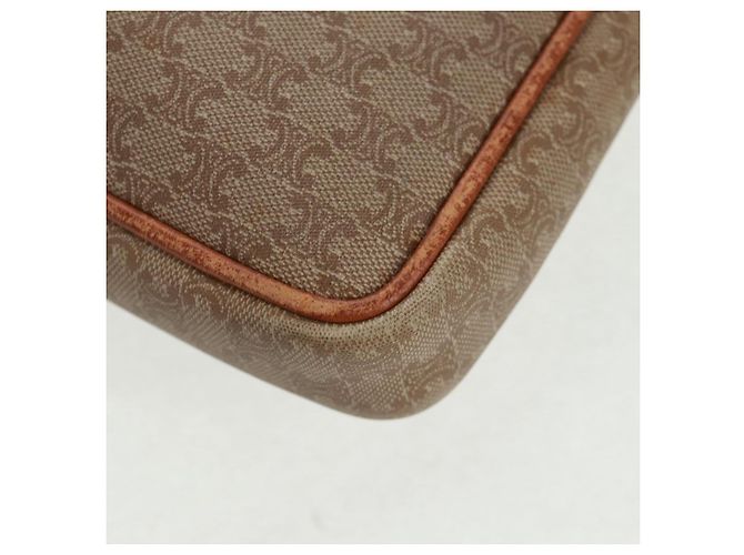 Céline Borsa in tela Macadam CELINE in pelle PVC e camoscio 3 pezzi beige arancione Auth 158541 - vista 24