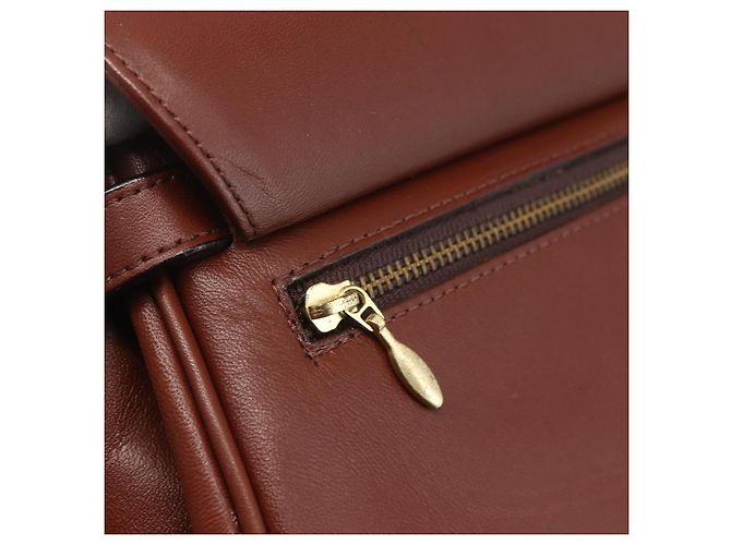 VALENTINO Handtasche aus Leder 2 in 1 Braun Gold Auth hk3311 Golden - Ansicht 18