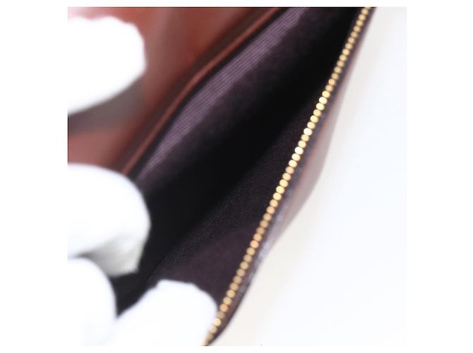 VALENTINO Handtasche aus Leder 2 in 1 Braun Gold Auth hk3311 Golden - Ansicht 24