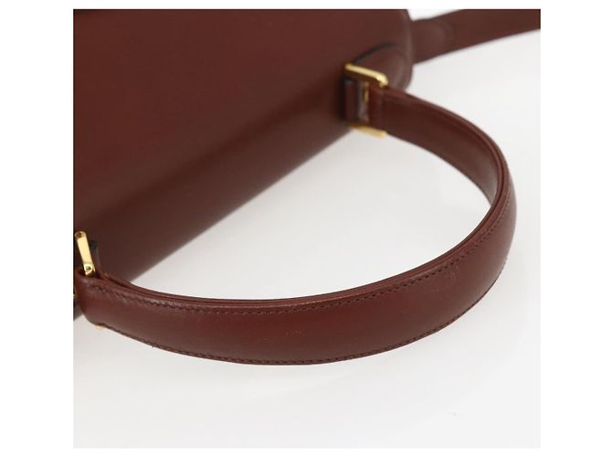 VALENTINO Handtasche aus Leder 2 in 1 Braun Gold Auth hk3311 Golden - Ansicht 7