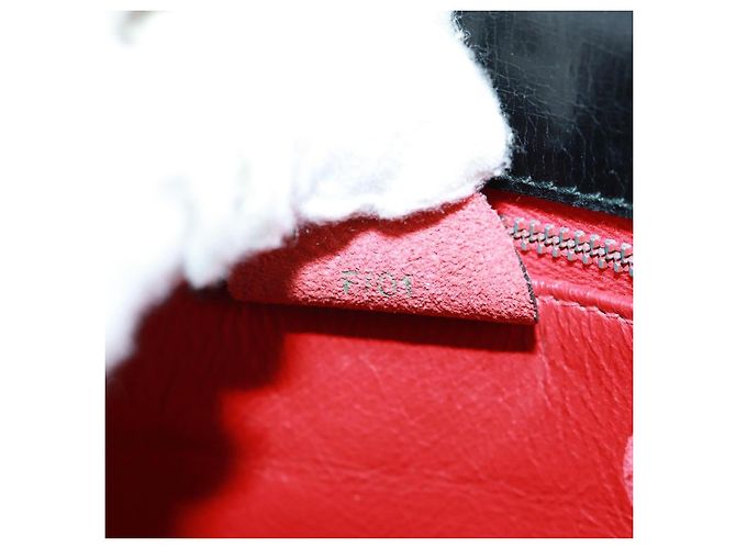 Céline Borsa a mano Celine Circle in pelle 2 in 1 nera e oro Auth 160826 Nero D'oro - vista 12
