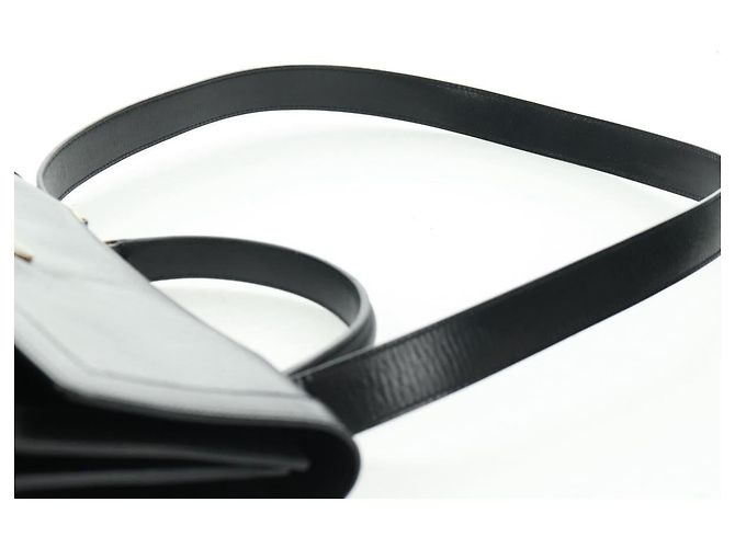 Céline Borsa a mano Celine Circle in pelle 2 in 1 nera e oro Auth 160826 Nero D'oro - vista 15