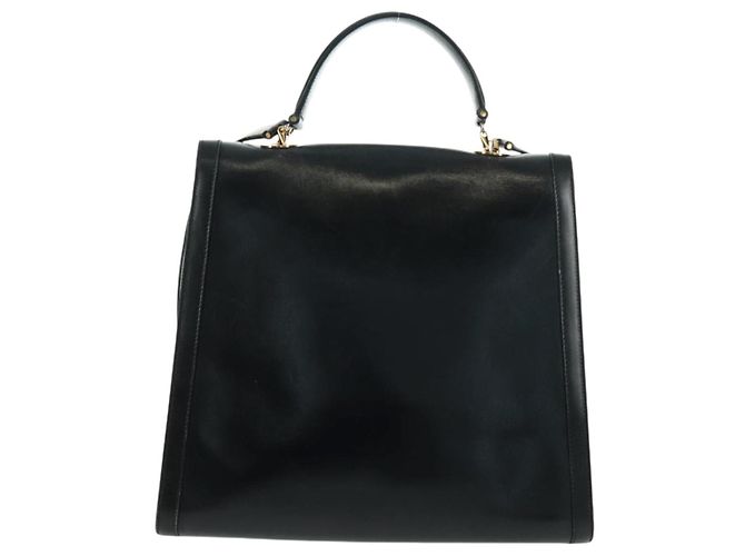 Céline Borsa a mano Celine Circle in pelle 2 in 1 nera e oro Auth 160826 Nero D'oro - vista 2