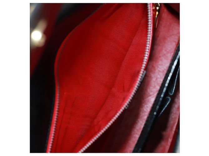 Céline Borsa a mano Celine Circle in pelle 2 in 1 nera e oro Auth 160826 Nero D'oro - vista 26