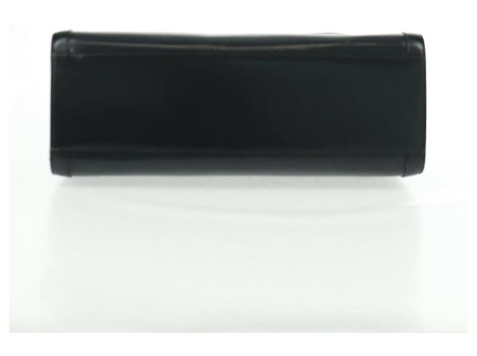 Céline Borsa a mano Celine Circle in pelle 2 in 1 nera e oro Auth 160826 Nero D'oro - vista 5