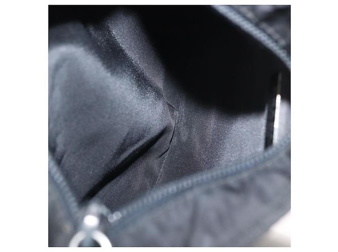 Borsa a Spalla PRADA Nylon Nero Argento Autentica 159057 - vista 11