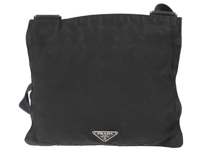 Borsa a Spalla PRADA Nylon Nero Argento Autentica 159057 - vista 13