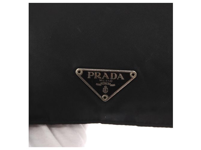 Borsa a Spalla PRADA Nylon Nero Argento Autentica 159057 - vista 17