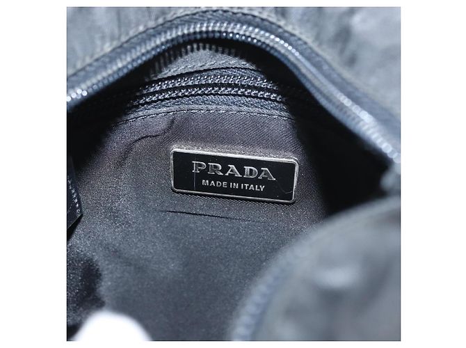 Borsa a Spalla PRADA Nylon Nero Argento Autentica 159057 - vista 18