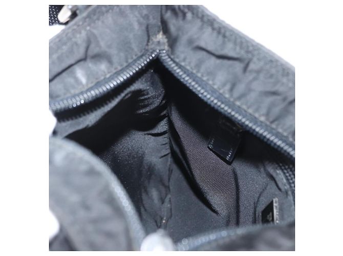 Borsa a Spalla PRADA Nylon Nero Argento Autentica 159057 - vista 19