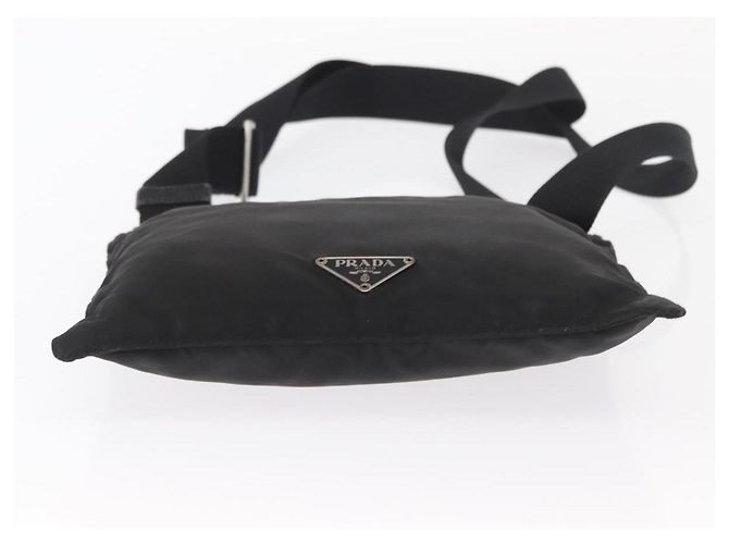 Borsa a Spalla PRADA Nylon Nero Argento Autentica 159057 - vista 5