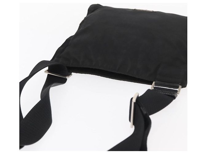 Borsa a Spalla PRADA Nylon Nero Argento Autentica 159057 - vista 6