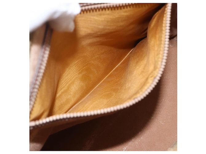 Céline Borsa a mano in tela Macadam CELINE in pelle PVC marrone e oro Auth 162250 D'oro - vista 11
