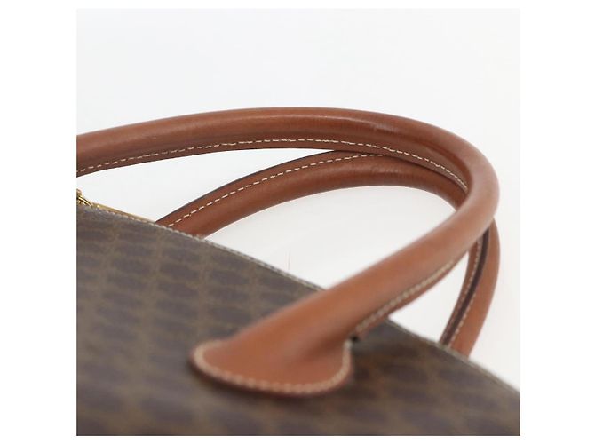 Céline Borsa a mano in tela Macadam CELINE in pelle PVC marrone e oro Auth 162250 D'oro - vista 14