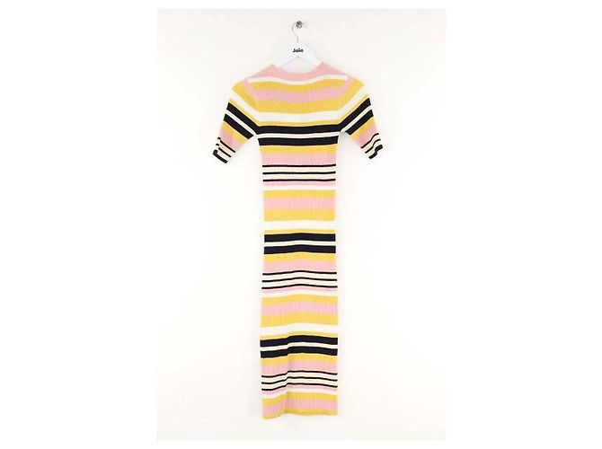 Frame Denim Vestido de algodón rosa - vista 3