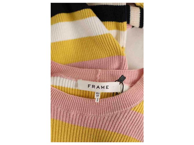 Frame Denim Vestido de algodón rosa - vista 5