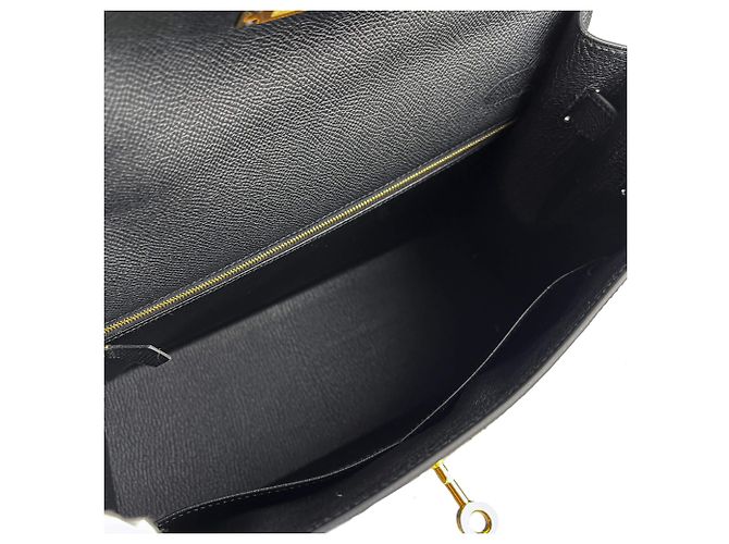 Hermès Borsa a mano Sellier in pelle Epsom Kelly 32 nera Nero - vista 11