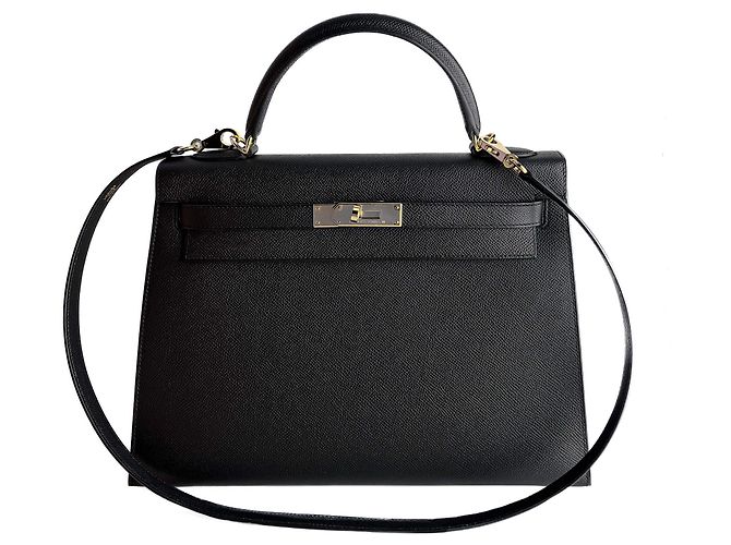 Hermès Borsa a mano Sellier in pelle Epsom Kelly 32 nera Nero - vista 5