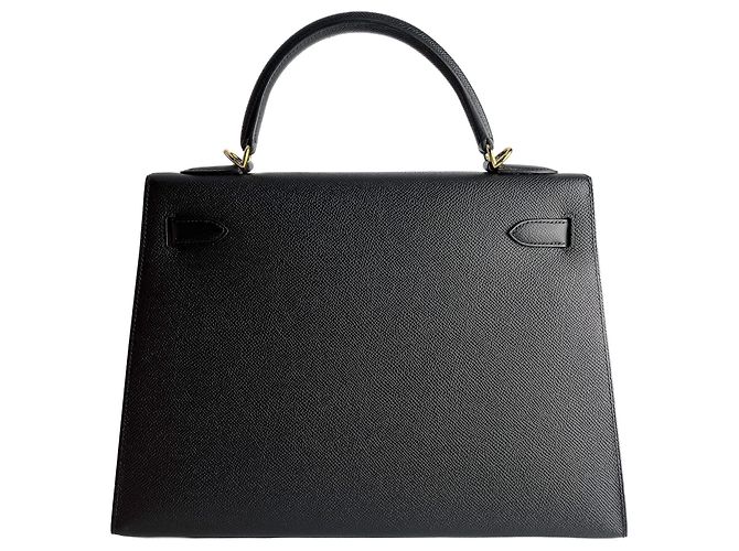 Hermès Borsa a mano Sellier in pelle Epsom Kelly 32 nera Nero - vista 7