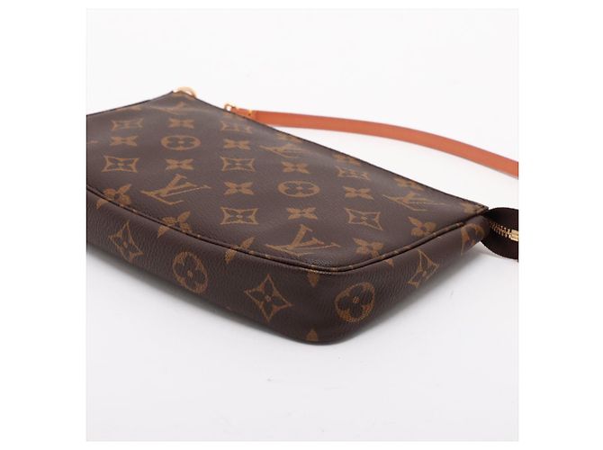 Louis Vuitton Pochette in tela Monogram Marrone - vista 5