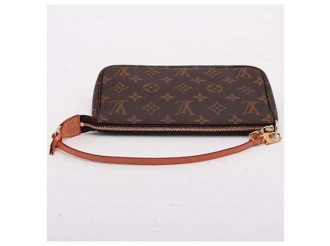Louis Vuitton Pochette in tela Monogram Marrone - vista 7