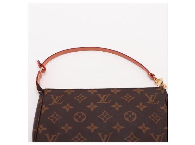 Louis Vuitton Pochette in tela Monogram Marrone - vista 8