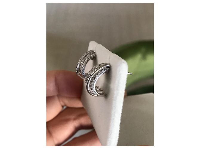 No Brand Orecchini in oro 18 carati e diamante naturale 1 carato GH VS SI1 - vista 10