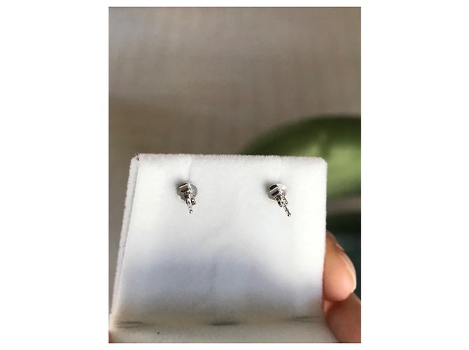 No Brand Orecchini in oro 18 carati e diamante naturale 1 carato GH VS SI1 - vista 11