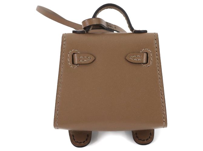 Charm per borsa Kelly Doll Bijoux di Hermès Nero Bianco Taupe - vista 4