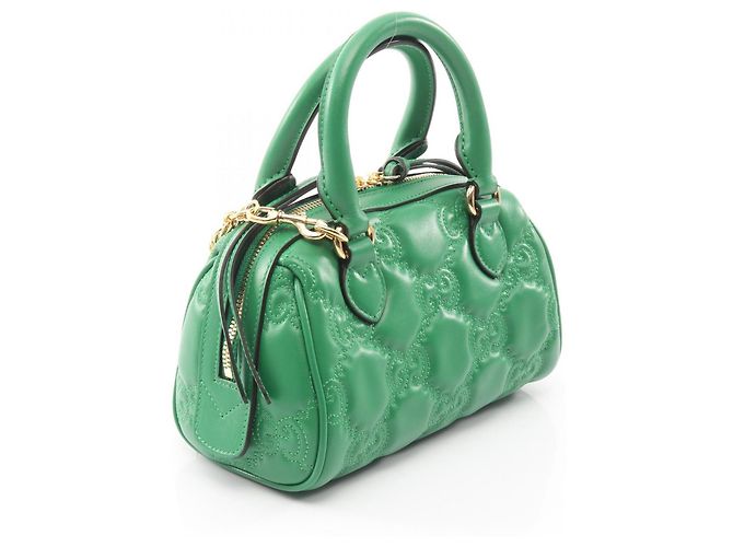 Borsa Gucci GG Matelassé Verde - vista 2