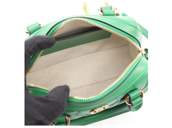 Borsa Gucci GG Matelassé Verde - vista 3