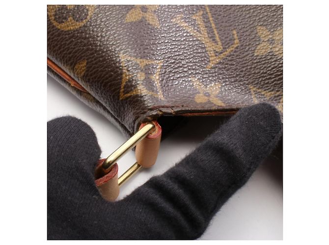 Borsa a Spalla Musette Monogram Louis Vuitton Marrone - vista 8