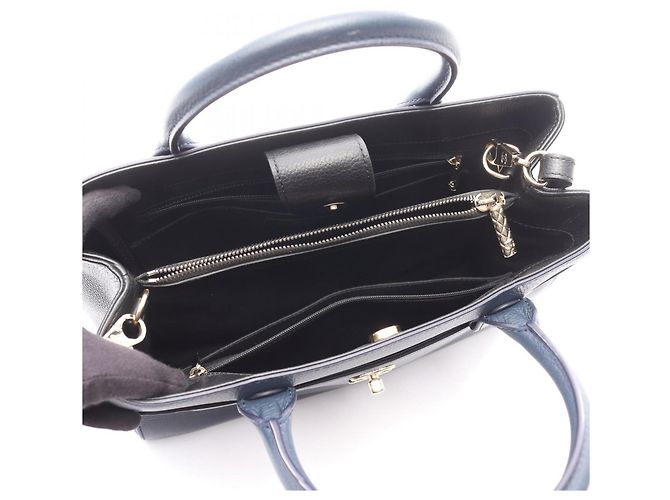 Executive Borsa Tote Neo Esecutiva CHANEL Nero Blu navy - vista 3