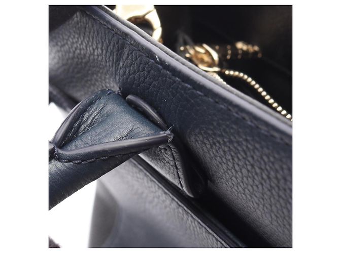 Executive Borsa Tote Neo Esecutiva CHANEL Nero Blu navy - vista 7
