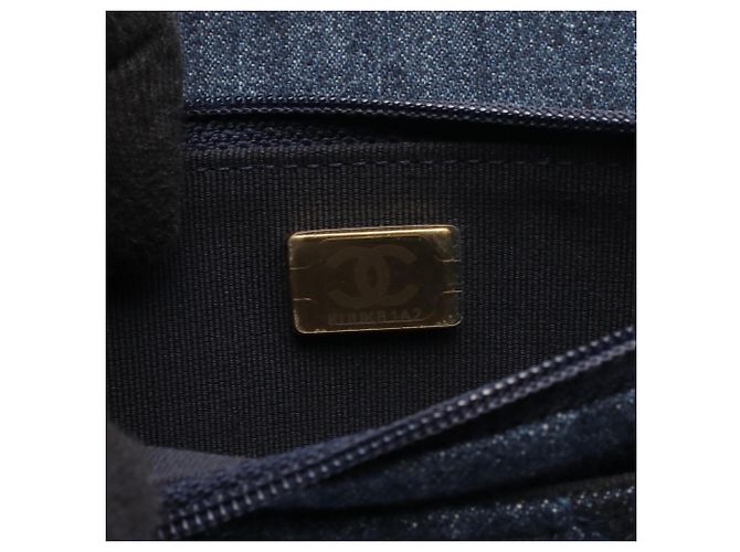 Borsa a Spalla CHANEL 19 Disneuf Blu navy - vista 5