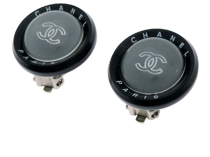 Pendientes Clip Coco Mark de Chanel Negro Plata - vista 2