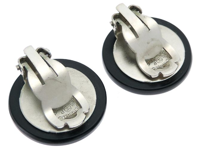 Pendientes Clip Coco Mark de Chanel Negro Plata - vista 3
