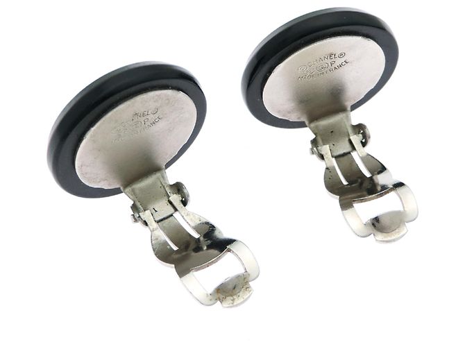 Pendientes Clip Coco Mark de Chanel Negro Plata - vista 4