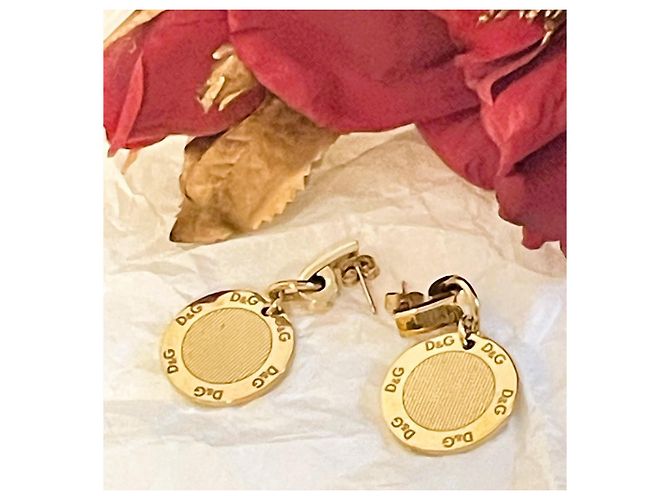 Iconici orecchini DOLCE & GABBANA modello “Flutter” gold plated D'oro - vue 5