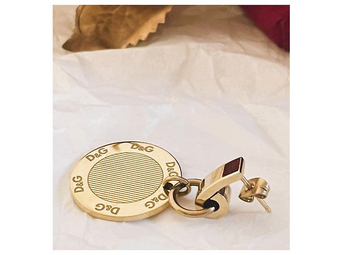 Iconici orecchini DOLCE & GABBANA modello “Flutter” gold plated D'oro - vue 7