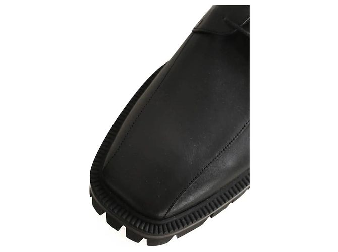 Balenciaga Schwarze Leder Schnürschuhe - Ansicht 4