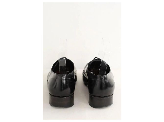 Balenciaga Schwarze Leder Schnürschuhe - Ansicht 2