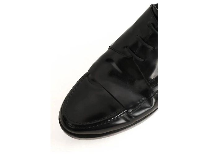 Balenciaga Schwarze Leder Schnürschuhe - Ansicht 4