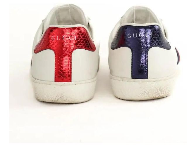 Gucci Sneaker basse in pelle bianche Bianco - vista 2